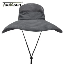 TACVASEN, мужские тактические снайперские шляпы, летние, защита от солнца, с широкими полями, Панама, быстросохнущие, нейлоновые, Boonie шапки, военные, охотничьи шляпы
