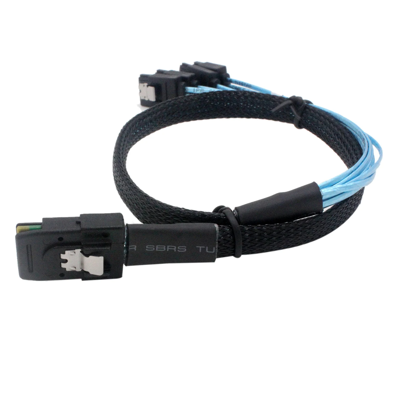 Top Mini SAS 36Pin SFF-8087 Male To 4 SATA 7Pin Female Cable Host/Controller Target/Backplane (0.5m) |