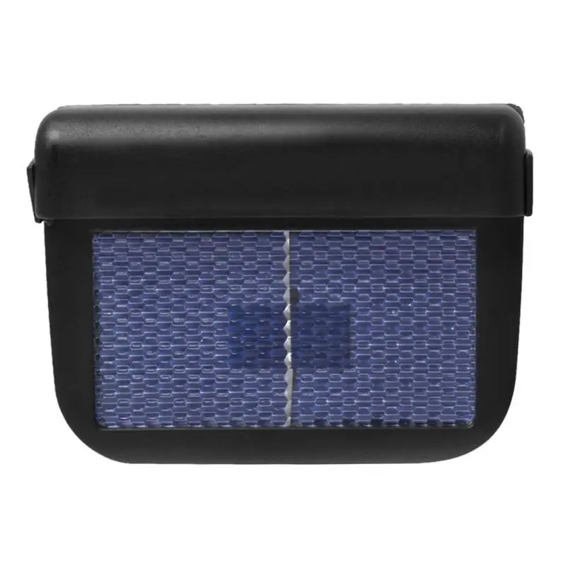 Универсальный Солнечный автомобильный оконный вентилятор охлаждения вентиляционный радиатор пластиковый+ панель солнечных батарей черный вентиляционный вентилятор