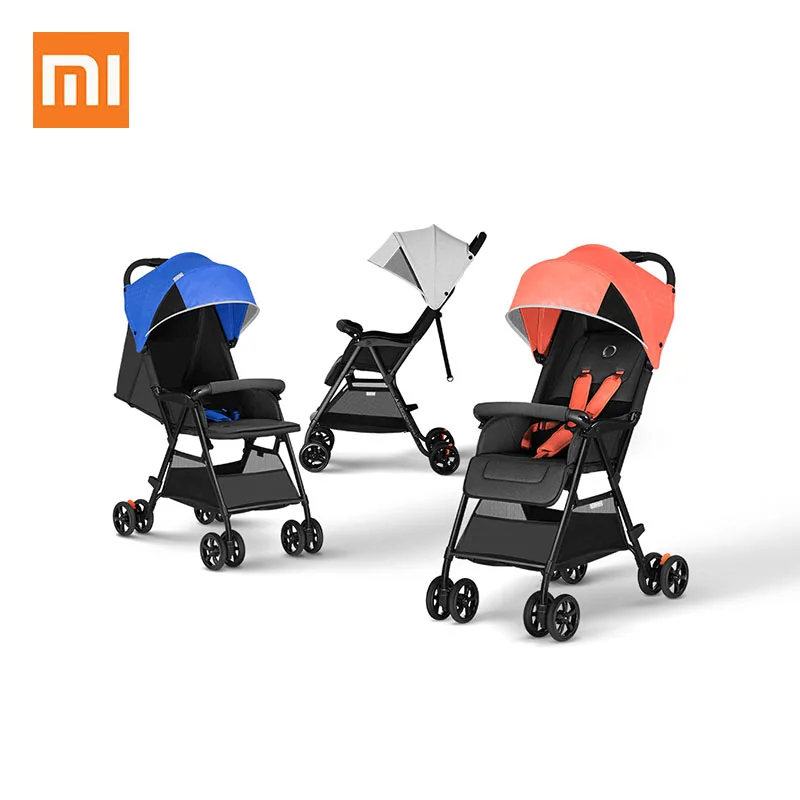 

XIAOMI Portable Infants Baby Girl Boy Stroller Pushchair Folding Lightweight Soft Cotton Stroller Cart Carriage Seat For Travel