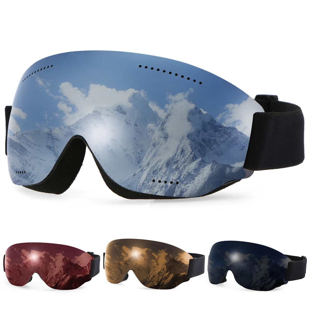 

Anti-fogging Goggle Skiing UV400 Protective Goggles OTG Climbing Skating Snow Sports Goggles for Men Women