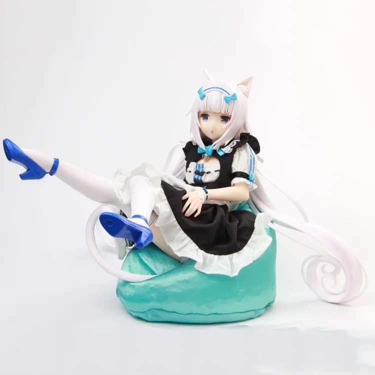 الأصلية الفانيليا الشوكولاته الكرتون مثير القط فتاة NEKOPARA الشكل العمل منتديات خادمة أريكة فير نموذج الجلوس النادرة دمية 22 سنتيمتر