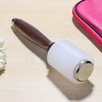 

Wood Handle Leather Carving Cutting Engraving Hammer Craft Stamping Tools Printing Tool DIY Craft Cowhide Punch Cutting Sew E5M1