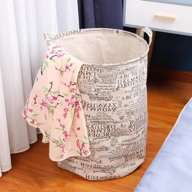 للطي رسائل مطبوعة الغسيل التخزين دلو قماش لعب أشتات برميل للطي رسائل مطبوعة الغسيل التخزين دلو قماش لعب أشتات برميل