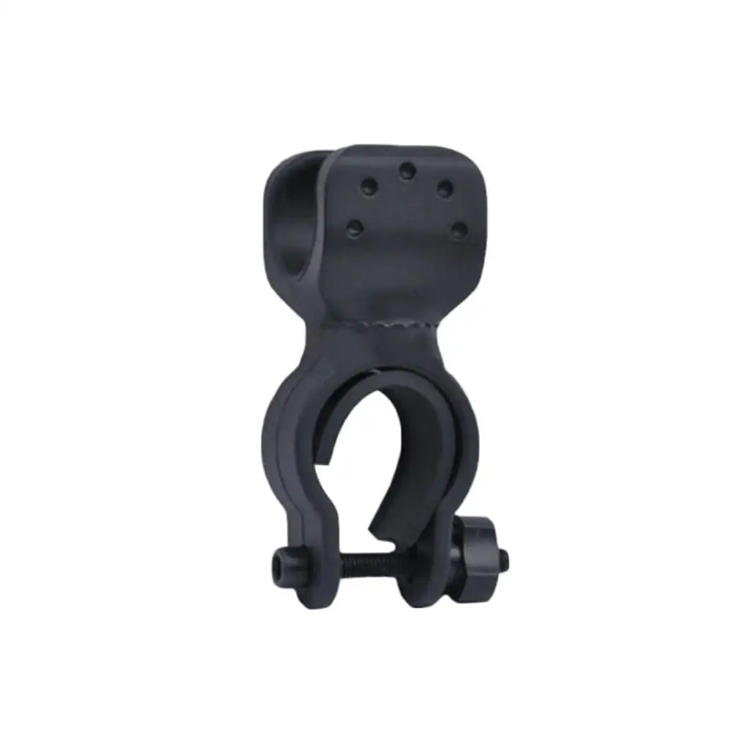 360 Rotation Cycling Bike Flashlight Bracket Mount Holder Lamp Clamp Black Clip
