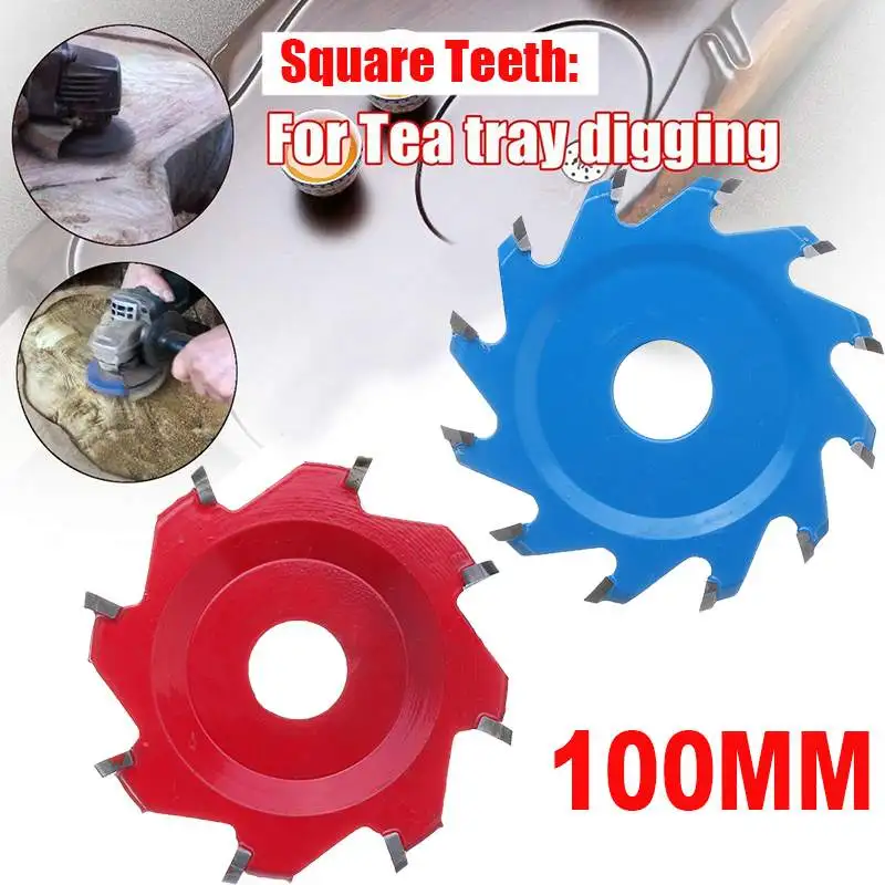 

12 Teeth / 8 Teeth 100mm Carbon Steel Saw Blade For DIY Woodworking Angle Grinder Table Disc Circular Hexagonal Shovel Blade