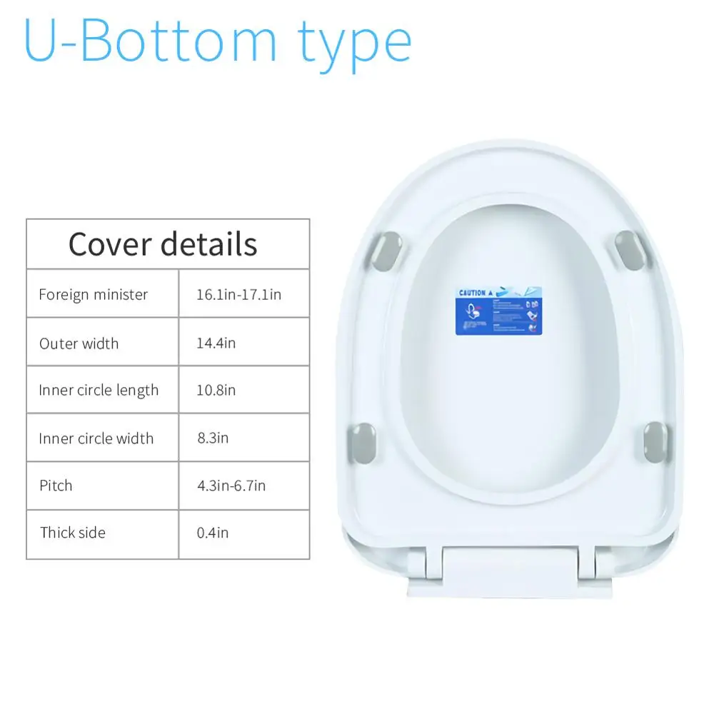 Медленно закрывающиеся сиденья для унитаза O/U/V тип запасная крышка набор белые бытовые антибактериальные быстросъемный туалет, сидения для унитаза крышка