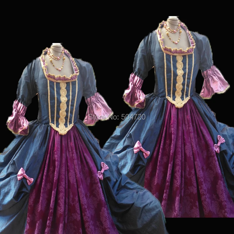 

Tailored!Classical Theatre TV Duchess Queen 17th Medieval Renaissance Gown Era Halloween Retro Cosplay dress all size HL-536