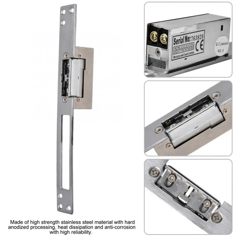 

DC 12V Electric Bolt Lock Intelligent Guard Cathode Strike Lock Door Access Control