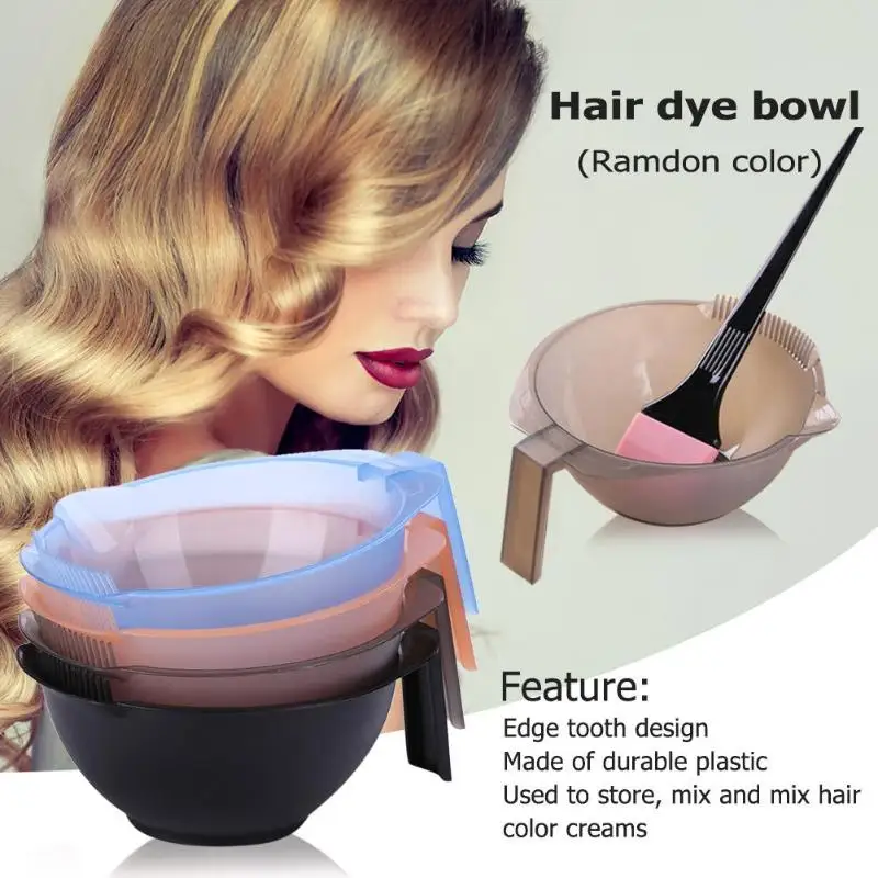 

1pc Plastic Dye Bowl Hair Dyeing Palette Bowls Salon Dye Mixing Bowls Hairdressing Styling Tool