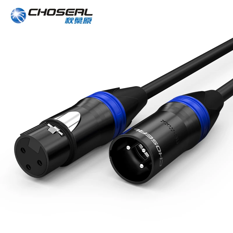 

CHOSEAL XLR Cable Male to Female Balanced 3 PIN Microphone Sound Cannon XLR Extension Cord Cable