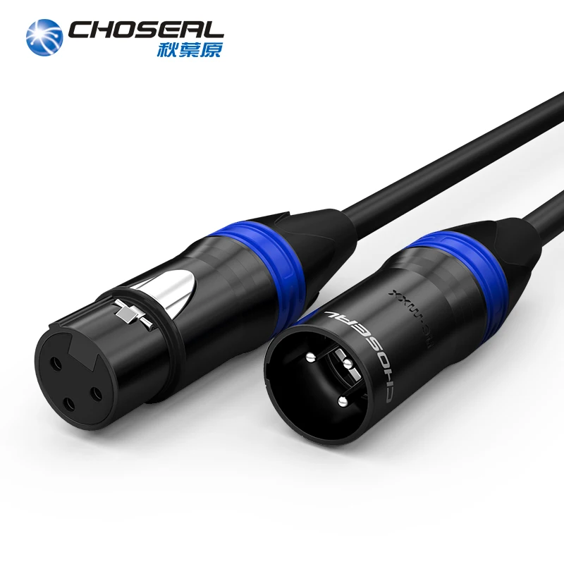 Кабель XLR CHOSEAL с разъемом Папа мама сбалансированный 3 контактный микрофон
