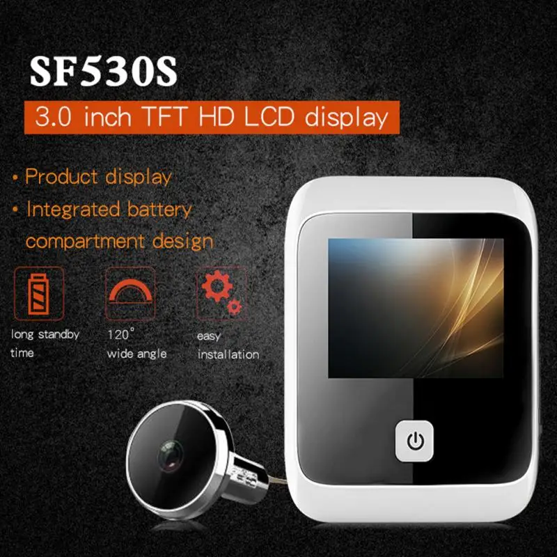 

Door Peephole Digital Monitor Security Camera Smart Detection Intercom Viewer