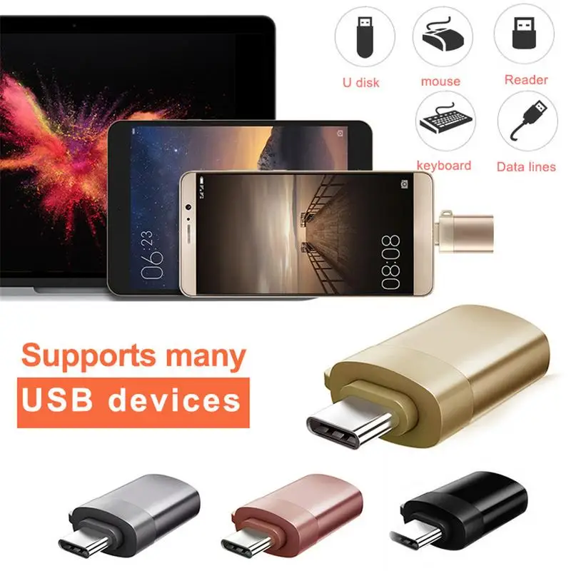 New ABS Material OTG Adapter Aluminum Alloy Environmental Protection Metal Shell For Mac Book Phone Tablet USB 2.0 Type-C Port New ABS Material OTG Adapter Aluminum Alloy Environmental Protection Metal Shell For Mac Book Phone Tablet USB 2.0 Type-C Port