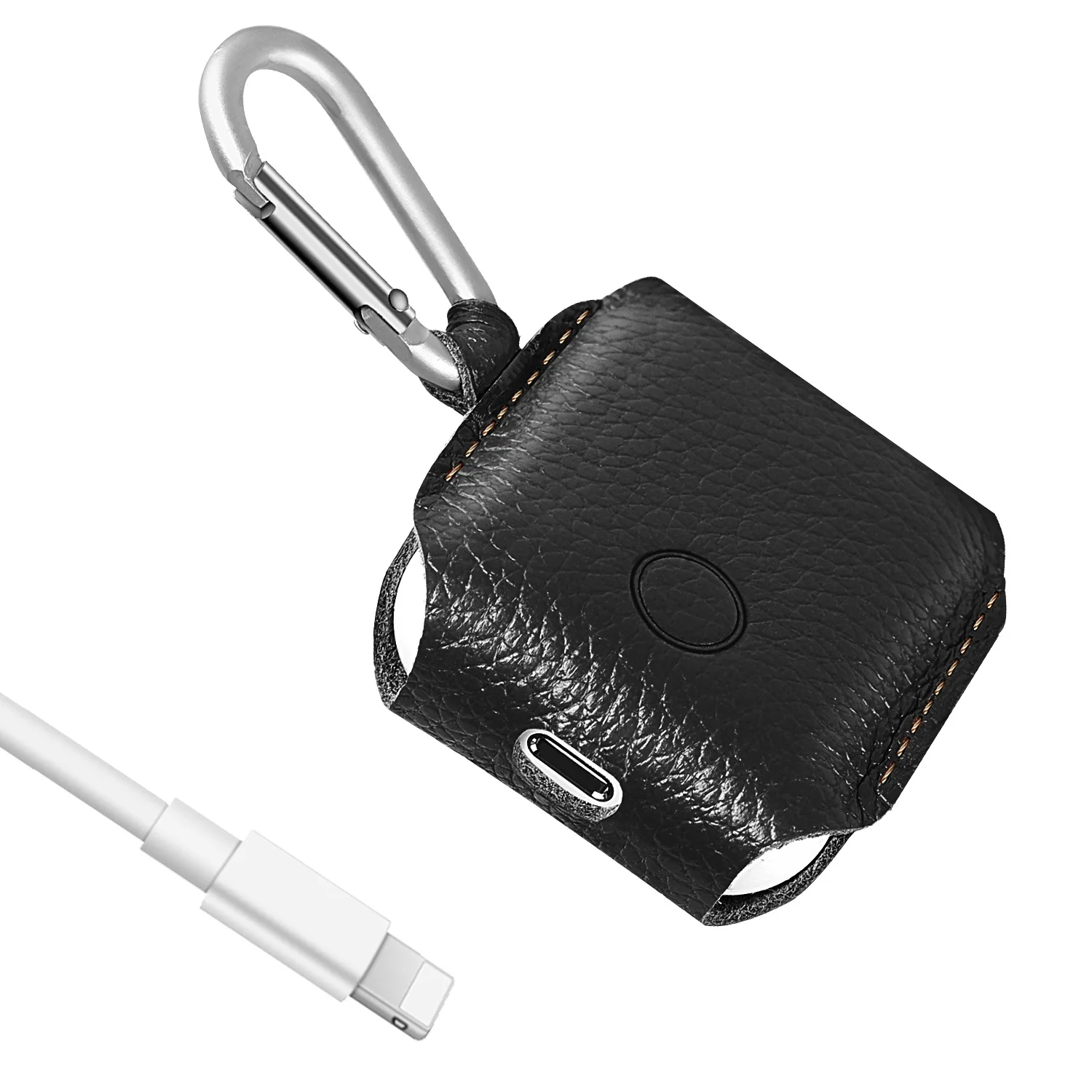 Bluetooth wireless Headphone bag for Apple AirPods Charging Protective Genuine Leather Earphone Cases Boxes Headphone Case Cover