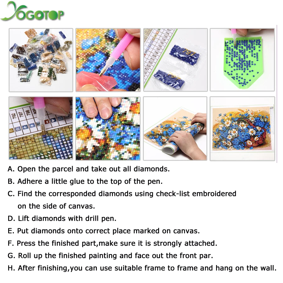 Halloween Diamond Painting Kits for Adults,5D Full Round Diamond Halloween Clown Diamond Art Kit, Large Dots Diamond Painting for Beginners, DIY Beads