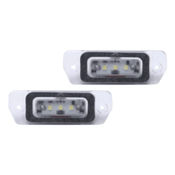 

2 Pcs Error Free Xenon White Car LED License Plate Light A2518200166 Fit For Mercedes AMG GL450 GL500 X164 ML350 R/G/M Class