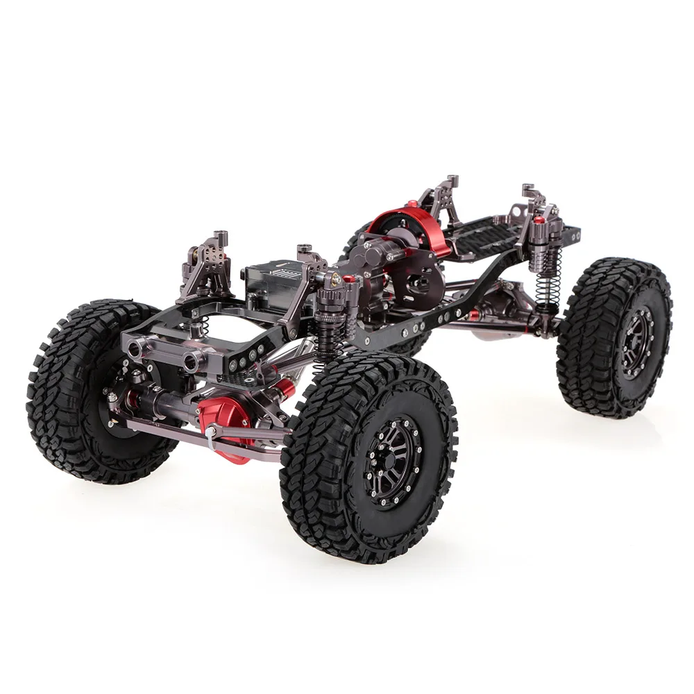 1/10 крутой гоночный CNC алюминиевый и углеродный каркас осевой SCX10 шасси 313 мм