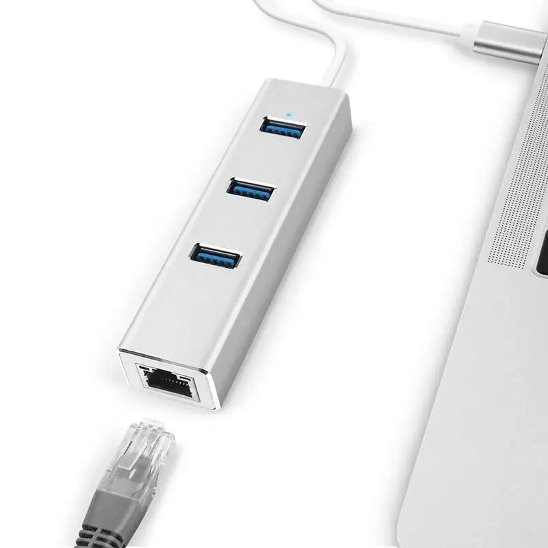3 Порты и разъёмы USB C 0 Алюминий Портативный центр данных 1000 Мбит/с 1 гигабитный
