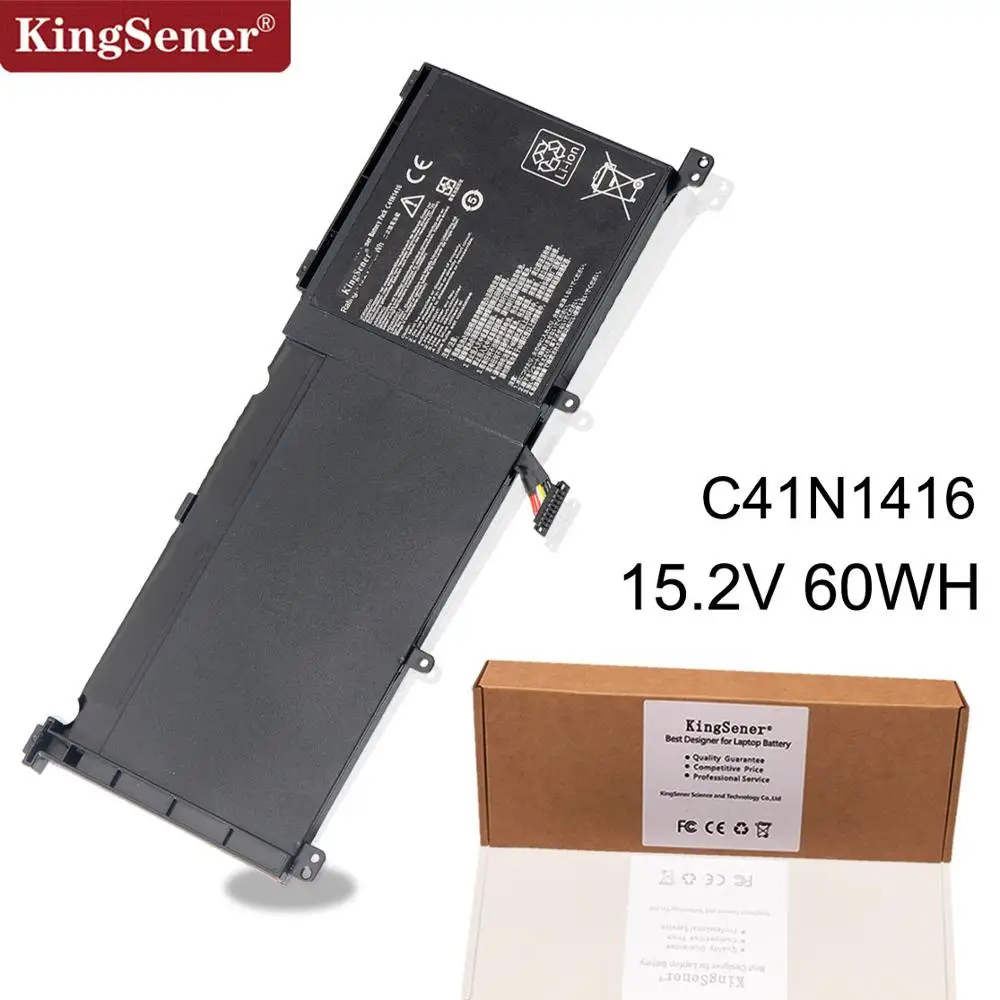 Kingsener New C41N1416 Аккумулятор для ноутбука ASUS ZenBook Pro G501 G601J UX501VW UX501LW N501L UX501J Series 15 2 V