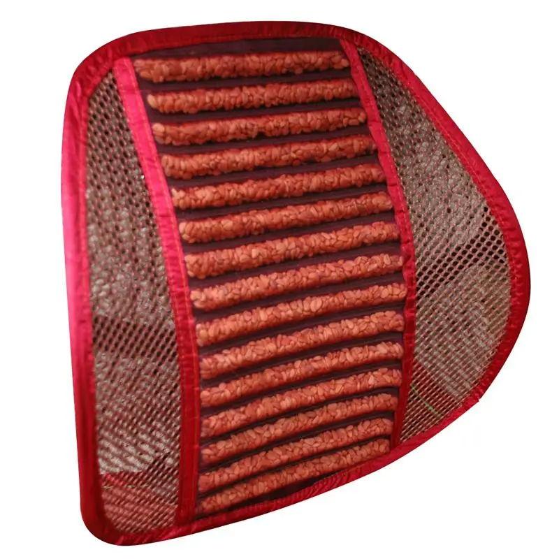 

Lumbar Mesh Back Brace Support Office Home Car Seat Chair Ventilate Cool Cushion Pad with Hawthorn Seeds