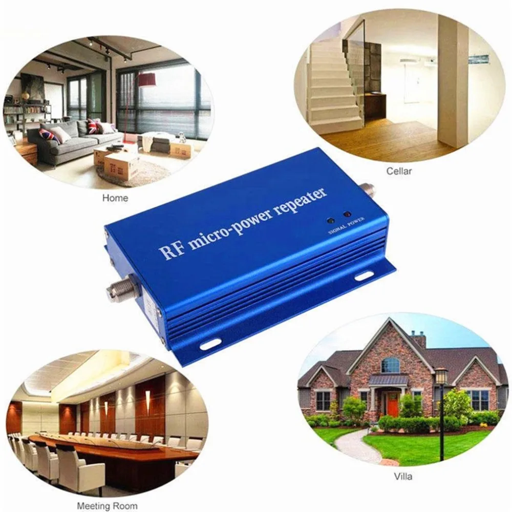 Small Size Gsm Cdma 850Mhz Cell Phone Signal Repeater Booster Amplifier Aerial Kit Mobile Phone Signal Repeater(Eu Plug)