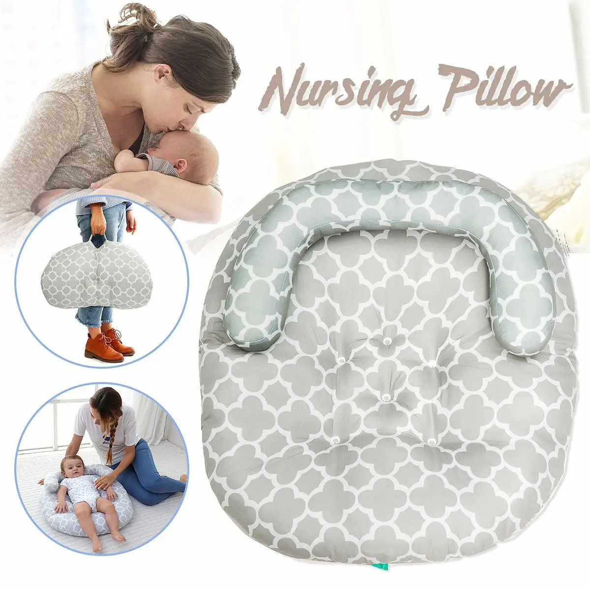 

Baby Pillow Portable Newborn Nursing Pillow Baby Care Maternity Detachable Cotton Washable Breastfeeding Feeding Cushion Pillow