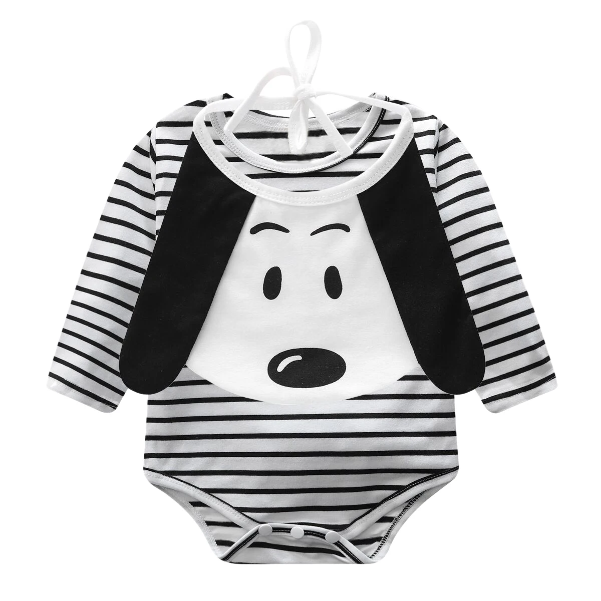 Spring Autumn Newborn Baby Jumpsuits Pullover O Neck Rompers Stripe