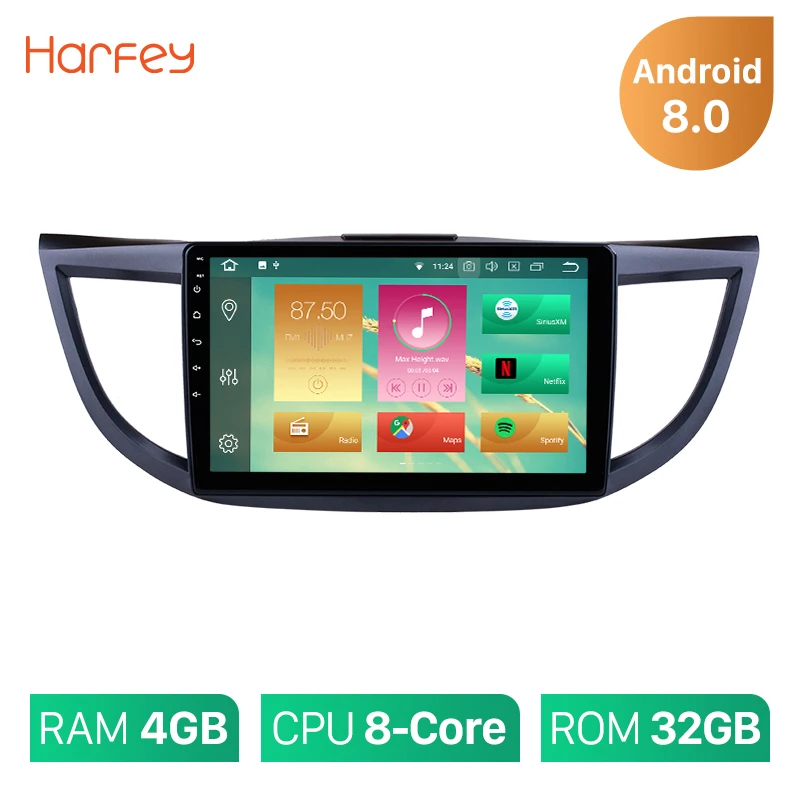 Harfey gps автомобиля радио головное устройство для 2011 2012 2014 2013 2015 Honda CRV 8,0 "Android 8,1/10,1 мультимедийный плеер 1Din стерео