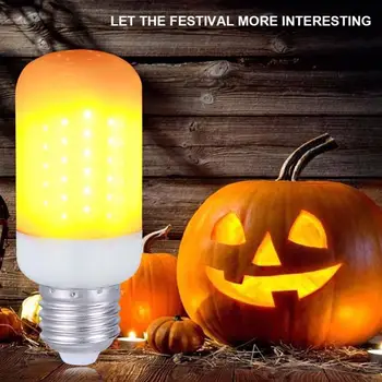

Creative 3 modes+Gravity Sensor Flame Lights E27 E26 E14 LED Flame Effect Fire Light Bulb 7W Flickering Emulation Decor Lamp