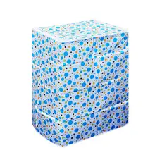 1 шт. чехол для стиральной машины на молнии Цветочный водонепроницаемый пылезащитный полиэстер атласная ткань стиральная машина чехол стиральная машина протектор