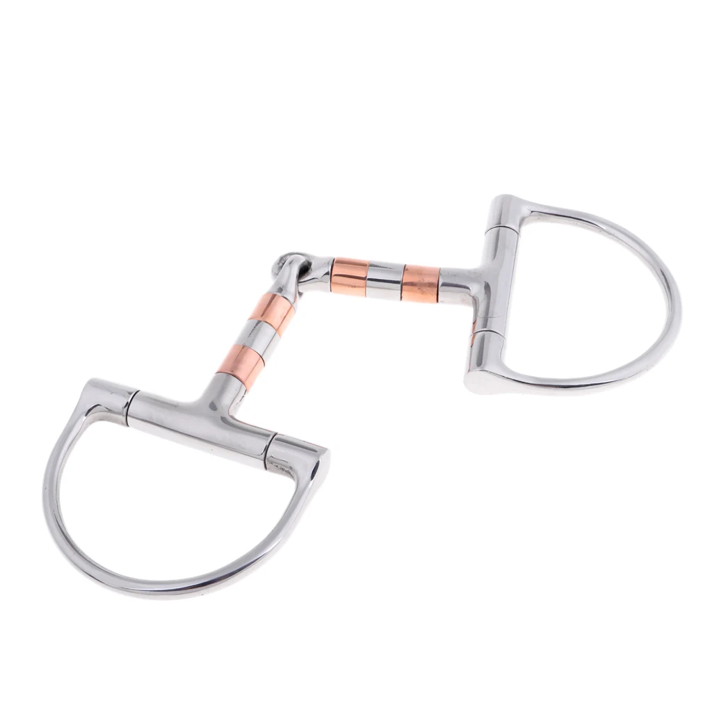 Draft Horse D-ring Snaffle Equestrian Equipment Horse Riding Gear 5'' Stainless Steel