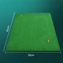Коврик для игры в гольф для внутреннего двора, Тренировочный Коврик, тренировочный резиновый Тройник, держатель, Травяной коврик, Зеленый 30x90 см, инструменты для тренировки гольфа