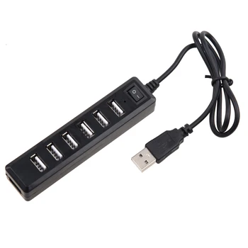

USB 2.0 Hub 7 Port 480Mbps for PC Laptop 115x25x18mm