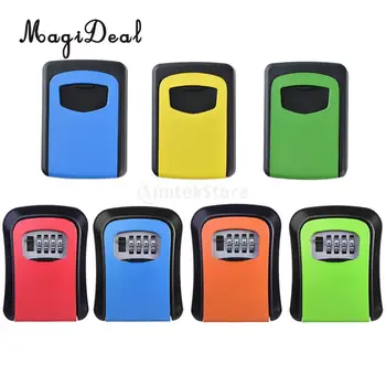 

4-Digit Combination Case Key Storage Lock Box Home Password Key Safe Box Case with Waterproof Code Cover