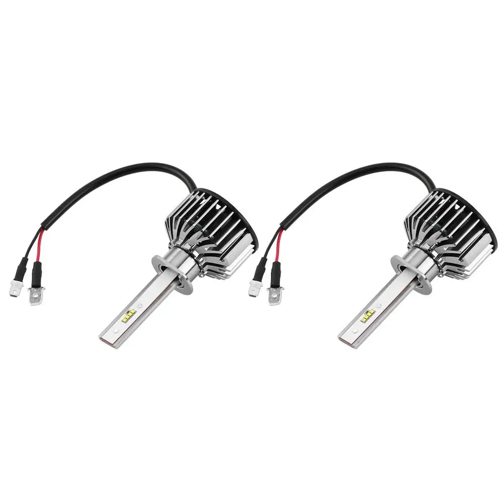 1 пара Автомобильные светодиодные лампы H1 6000 К 55 Вт|Передние LED-фары для авто| |