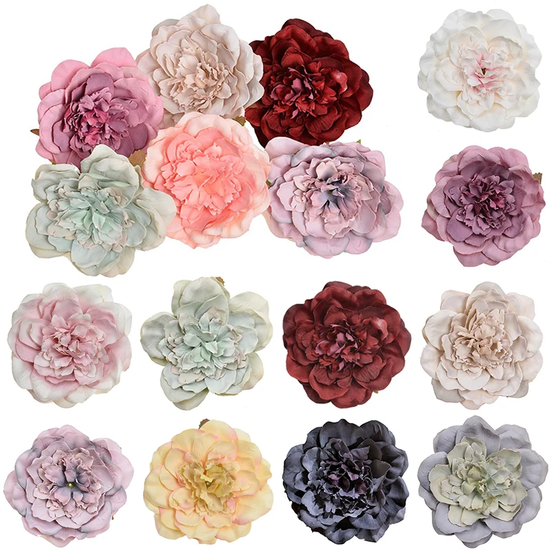 

Fashion 1PC Popular Scrapbooking Peony Flower Heads Artificial Flower Birthday Party Wedding Home Decoration