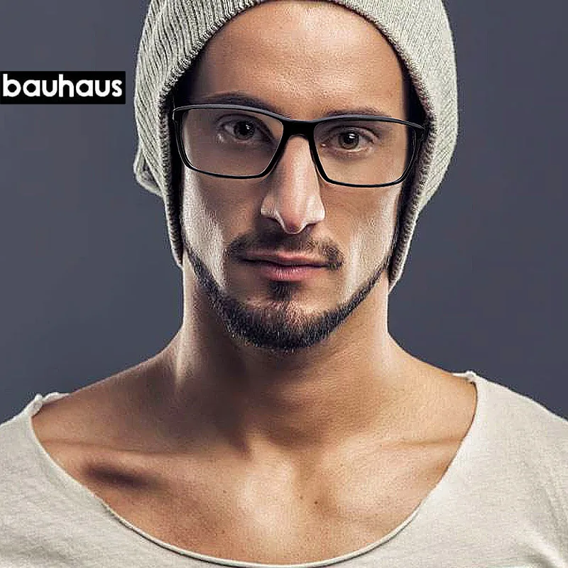 

bauhaus brand Top Quality Ultem Glasses Frames Fashion colorful Optical Frame for Women and Men square frame 7018 myopia clear