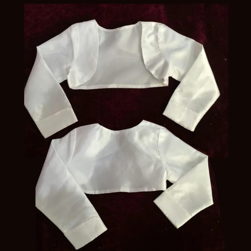 

New Arrival Baby Girls Bolero Children Stain Short Jacket for Wedding Party Shrug Baby Kids Clothes