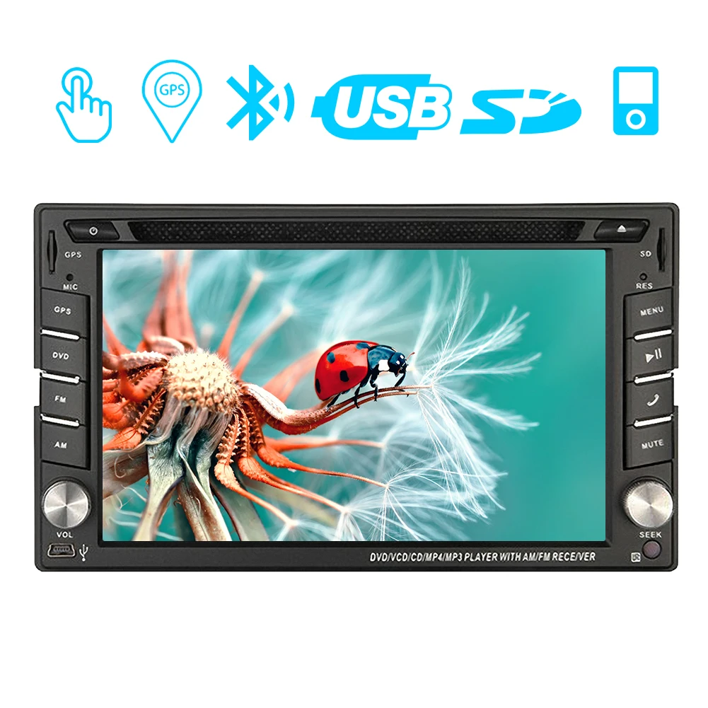 Eincar авто радио двойной 2Din gps навигация автомобильное аудио стерео 6 2