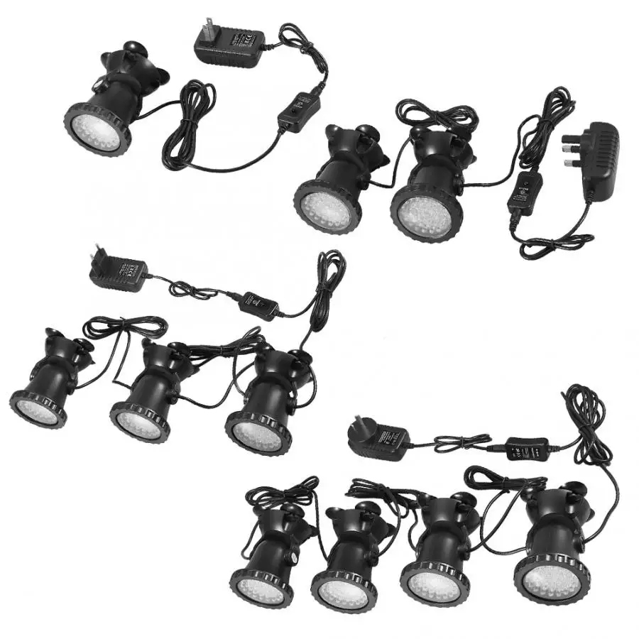 

Aquarium Remote Control Discolored Multicolour LED lamp Waterproof Lighting Submersible Spotlight Fish Tank Light