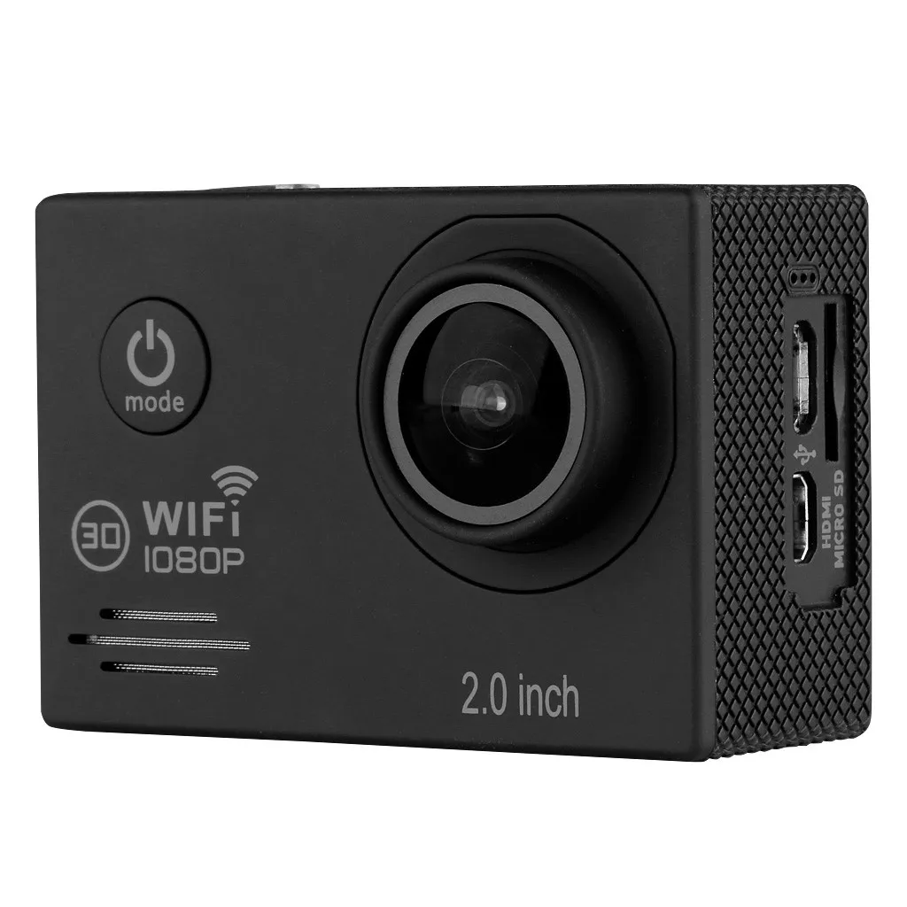 Спортивная экшн видеокамера Sjcam 2 0 дюйма с защитой от тряски 12 Мп Full HD 1080 P 170 ° wifi 30