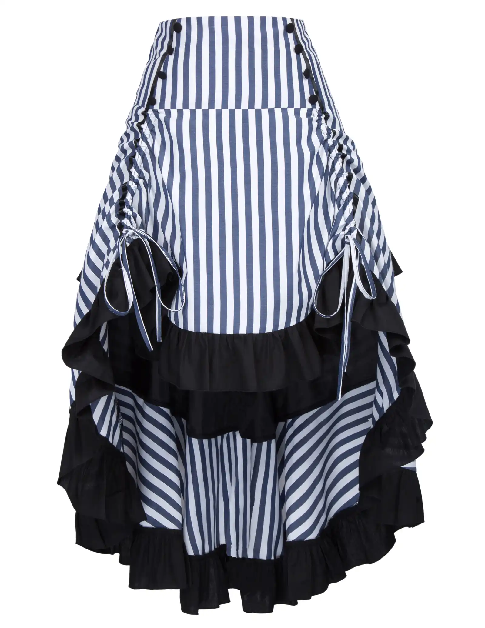 spring 2019 womens steampunk gothic skirt ruffles pirate skirt