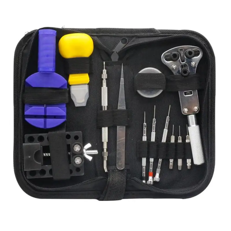 13pcs Watch Back Pry Opener Spring Bar Remover Screwdriver Cover Holder Kit Watchmaker Repair Tool Parts Hand Tool Set