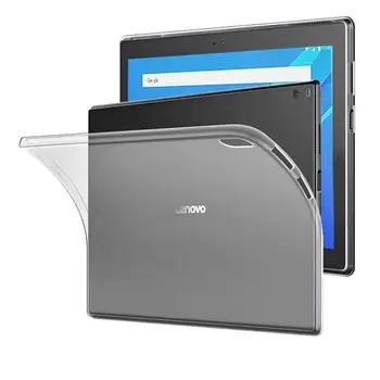 

Case for Lenovo Tab 4 10.1" Plus Tablet 2017 TB-X704 Cover 360 Full Protecive Soft TPU Cover Clear Back Cases TB-X704 ZA2T0003US