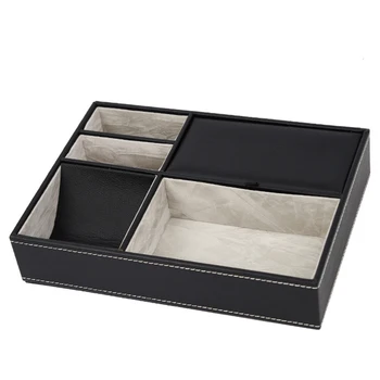 

5 Mixed Slots Watch Box Elegant Multifunctional Watch Display Box Jewelry Storage Organizer For Watches
