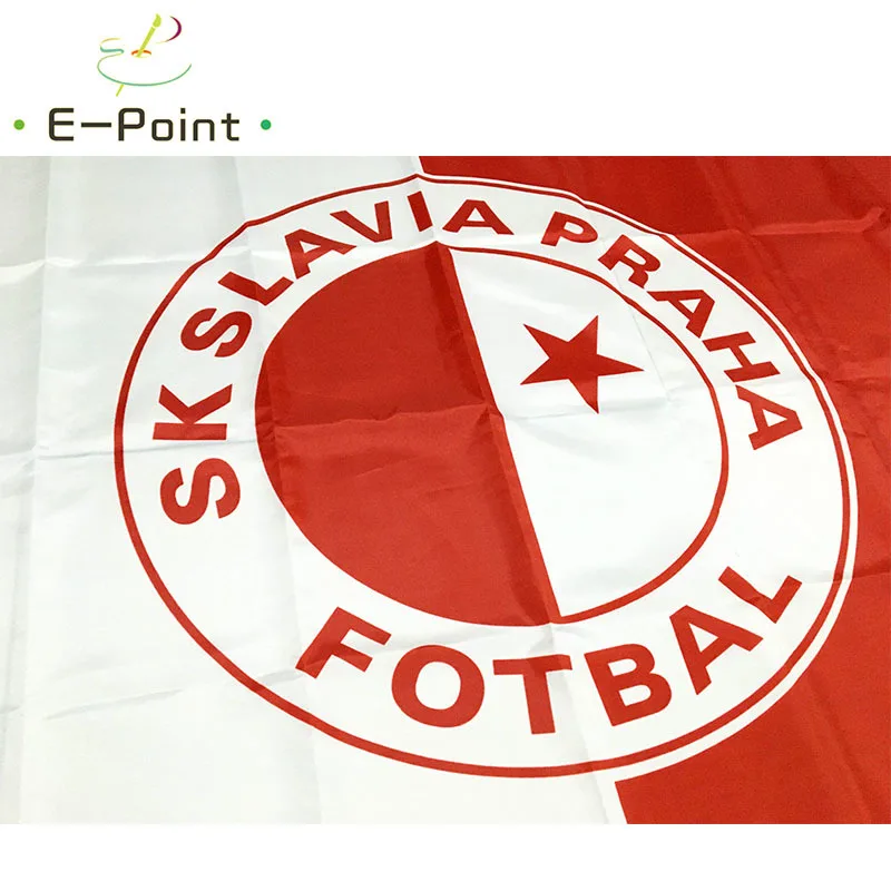 Чешская Республика SK Slavia Praha Fotbal 3 фута* 5 футов(90*150 см) размер рождественские украшения для домашнего флага баннер подарки