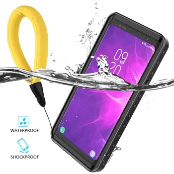 

Waterproof mobile phone cases For Samsung Galaxy Note 9 Case 360 Degree full protect Dustproof Fitted Case with Buoyancy Cotton