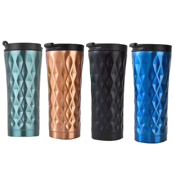 

4 Colors Travel Coffee Mug Stainless Steel Thermos Tumbler Cups Vacuum Flask thermo Water Bottle Tea Mug Thermocup 500ML