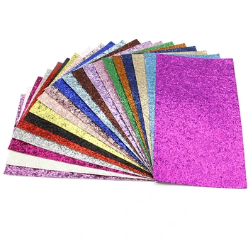 

New 20*34cm Shiny Glitter Vinyl Synthetic Leather Patchwork For Hair Bow Handbags Wallet Phone Cover DIY,1Yc4665